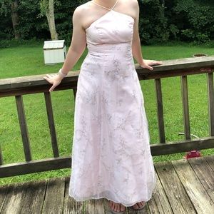 Lovely Pink Halter Prom/Evening Dress